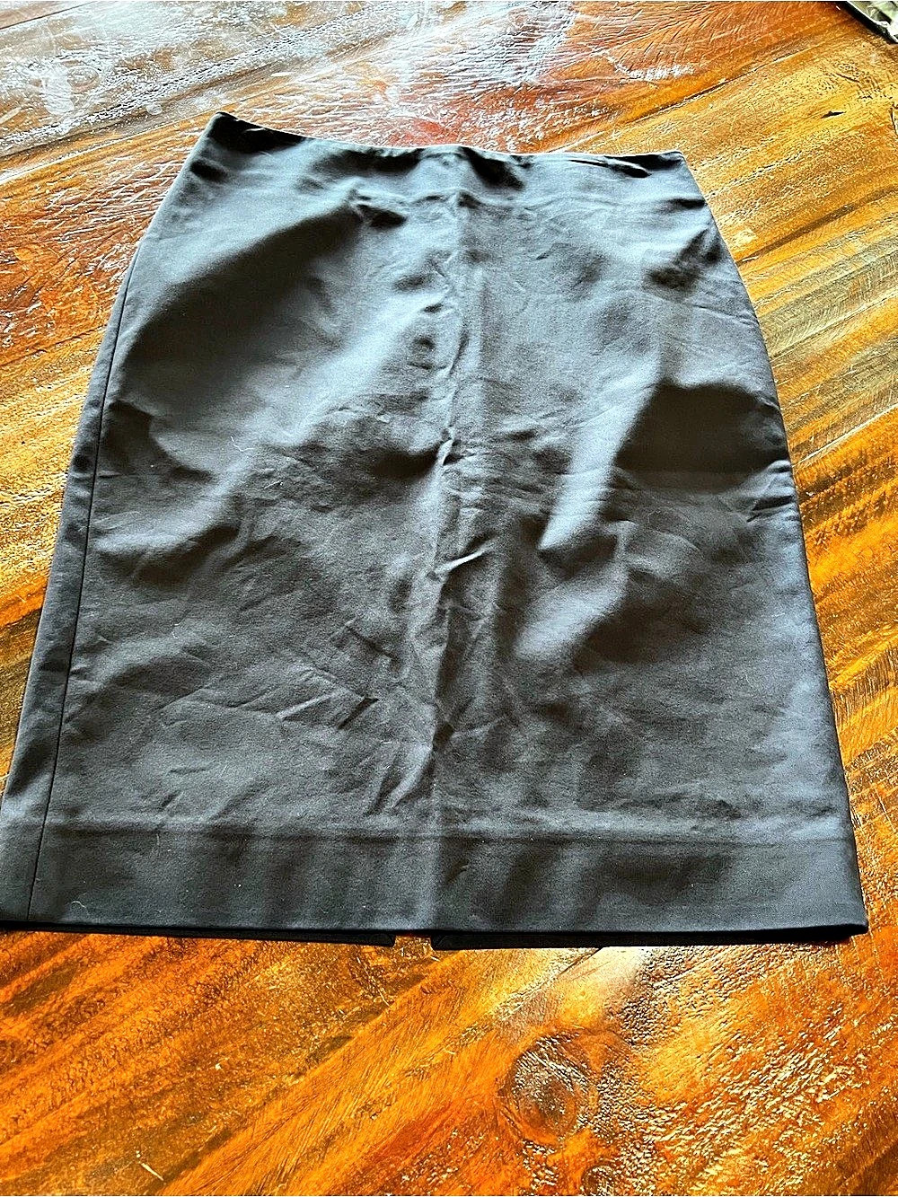 Diane von Furstenberg Color Block Pencil Skirt in Black & White Size 6 Like New